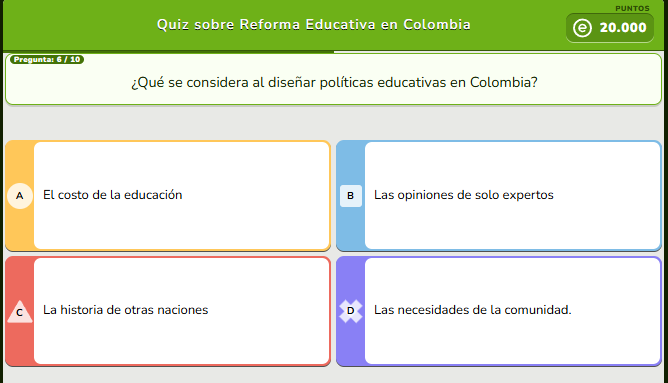 Participa y descubre cuánto sabes sobre la reforma educativa en Colombia